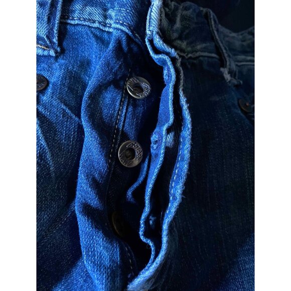 G. Star 3301 Straight Denim Button Fly Jeans Mens 33 x 32 Casual Outdoors - Picture 4 of 11